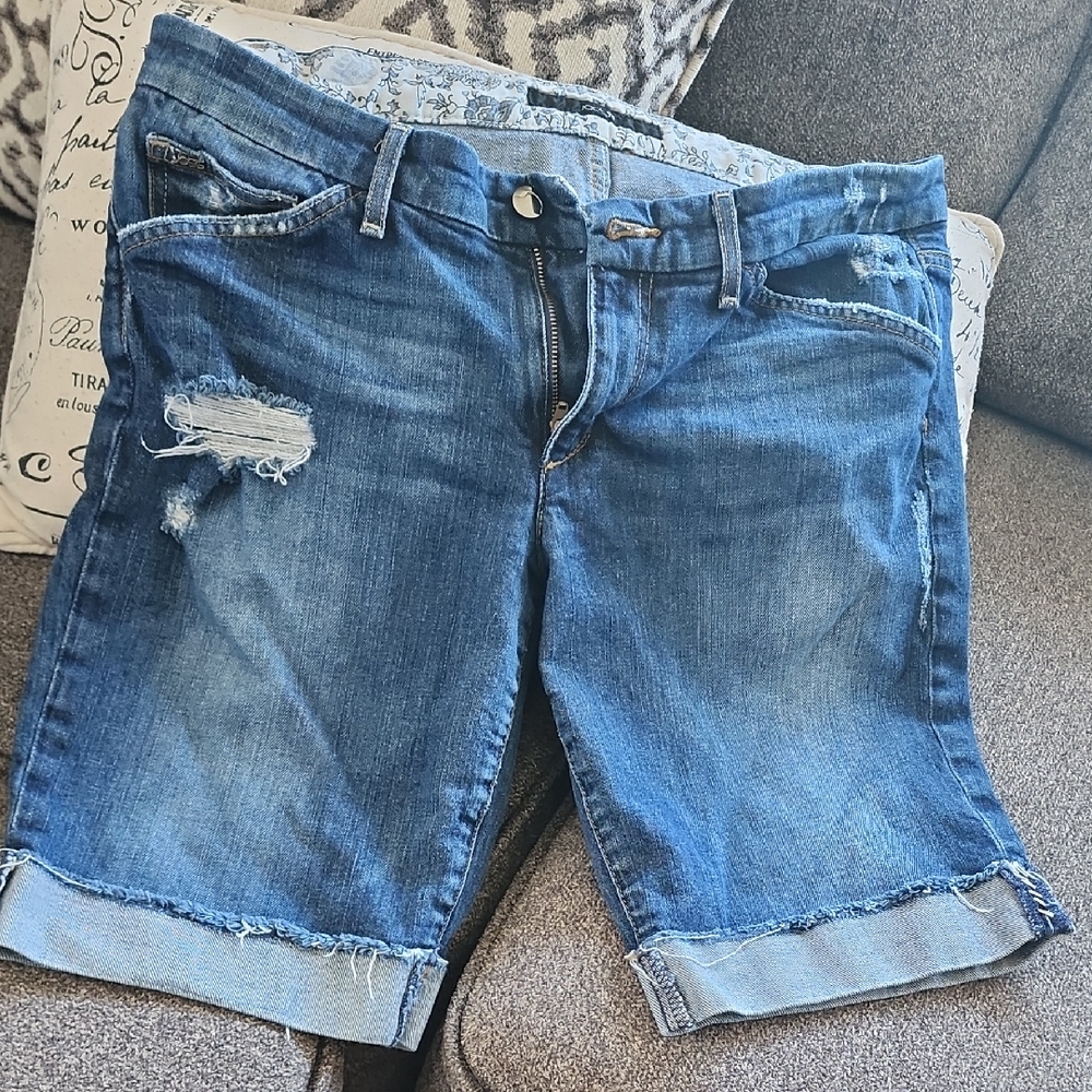 Joe's Jeans Distressed Blue Jean Shorts